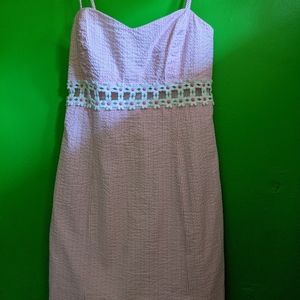 Lilly Pulitzer Sheena seersucker pink dress
